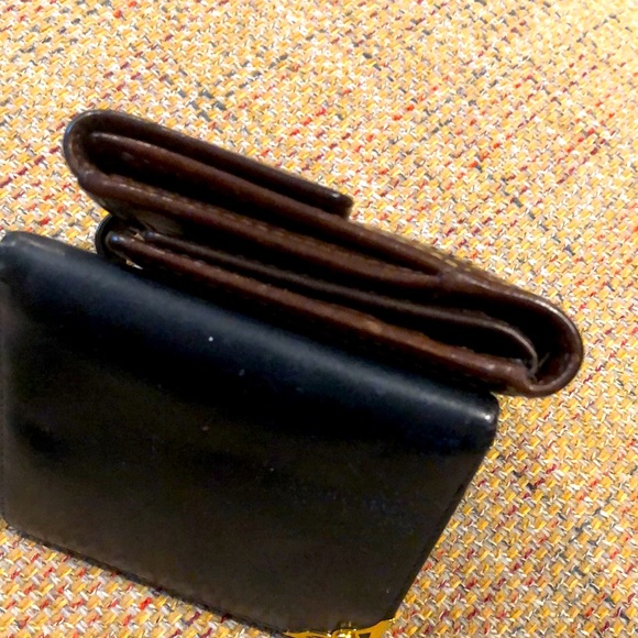 COACH Patchwork Bifold Brown Leather Madras Wallet with Coin Section - Picture 14 of 17